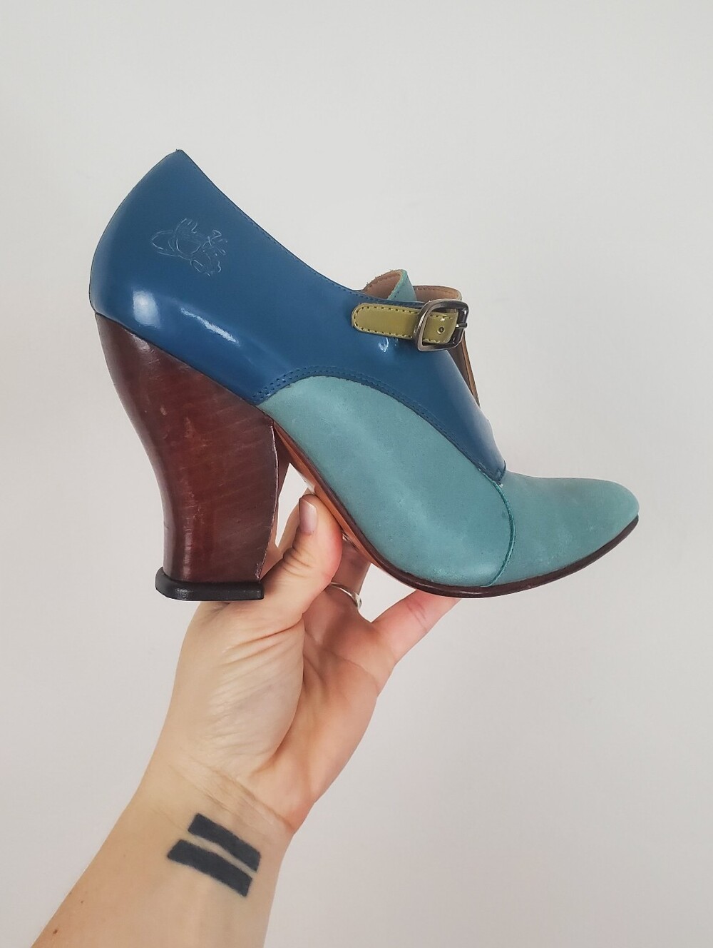 John Fluevog Conversations Glenham Heeled monkstrap shoe Womens Size 6 - Picture 3 of 12